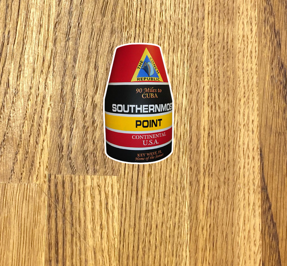 Key West southernmost point Stickers (Pack of 12), KW012