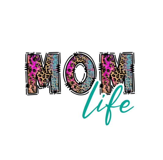 Mom Stickers (Pack of 12), MOM002 Teal