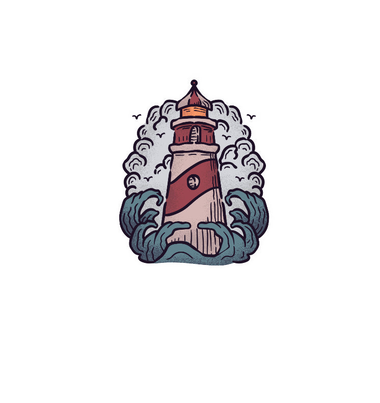 Light House Drop Stickers (Pack of 12), LH001, LH001ND