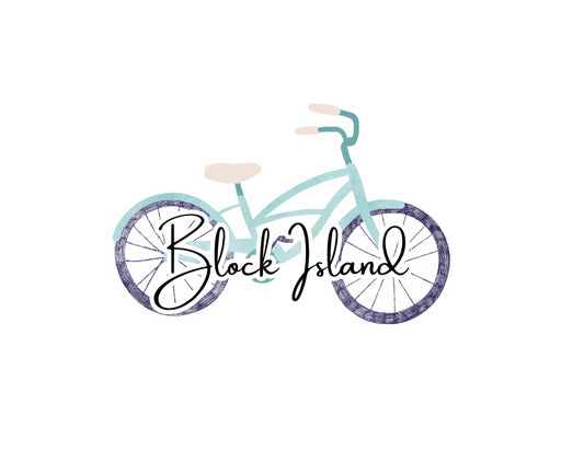 Block Island Bike Stickers (Pack of 12), BI001