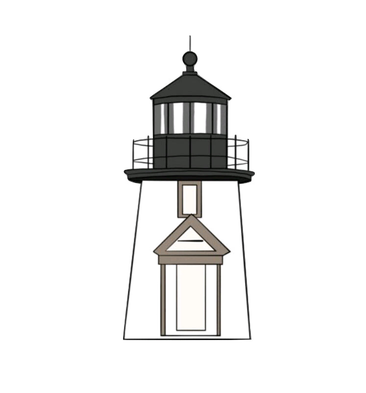 Light House Name Drop Stickers (Pack of 12), LH005, LH005ND