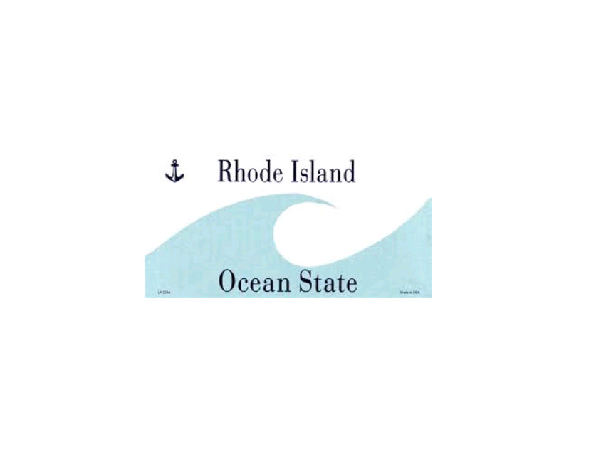 Rhode Island Name Drop Stickers (Pack of 12), RI001, RI001ND