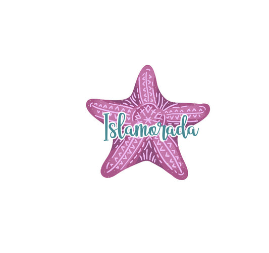 Starfish Name Drop Stickers (Pack of 12), SF001, SF001ND