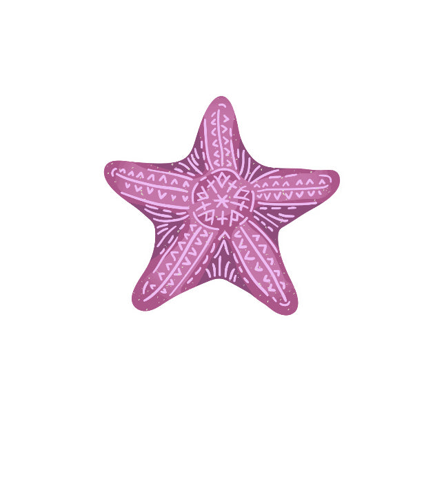 Starfish Name Drop Stickers (Pack of 12), SF001, SF001ND